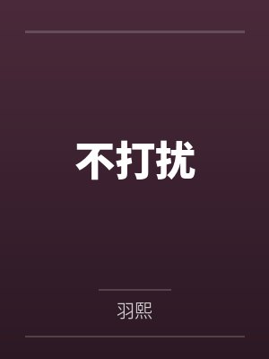不打扰