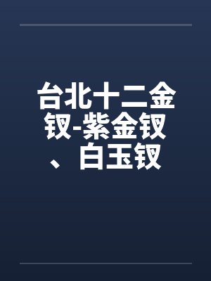 台北十二金钗-紫金钗、白玉钗 台北十二金钗-紫金钗、白玉钗