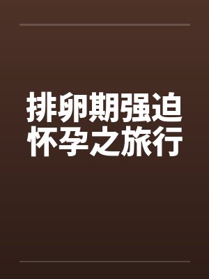 排卵期强迫怀孕之旅行 排卵期强迫怀孕之旅行