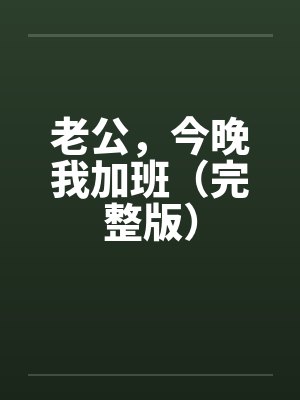 老公,今晚我加班(完整版) 老公,今晚我加班(完整版)
